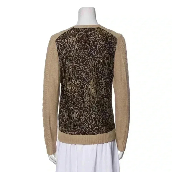 Tory Burch beige long sleeve scoop  neck cashmere blend sweater XS - Picture 6 of 6